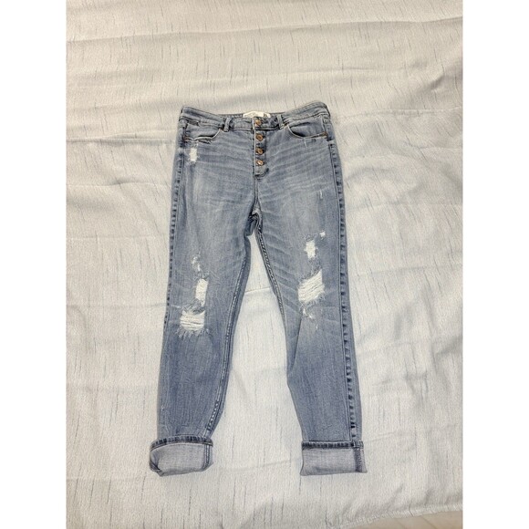 Abercrombie & Fitch Denim - Abercrombie & Fitch High Rise Distressed Ankle Jeans Women's 30/10R L 30x26